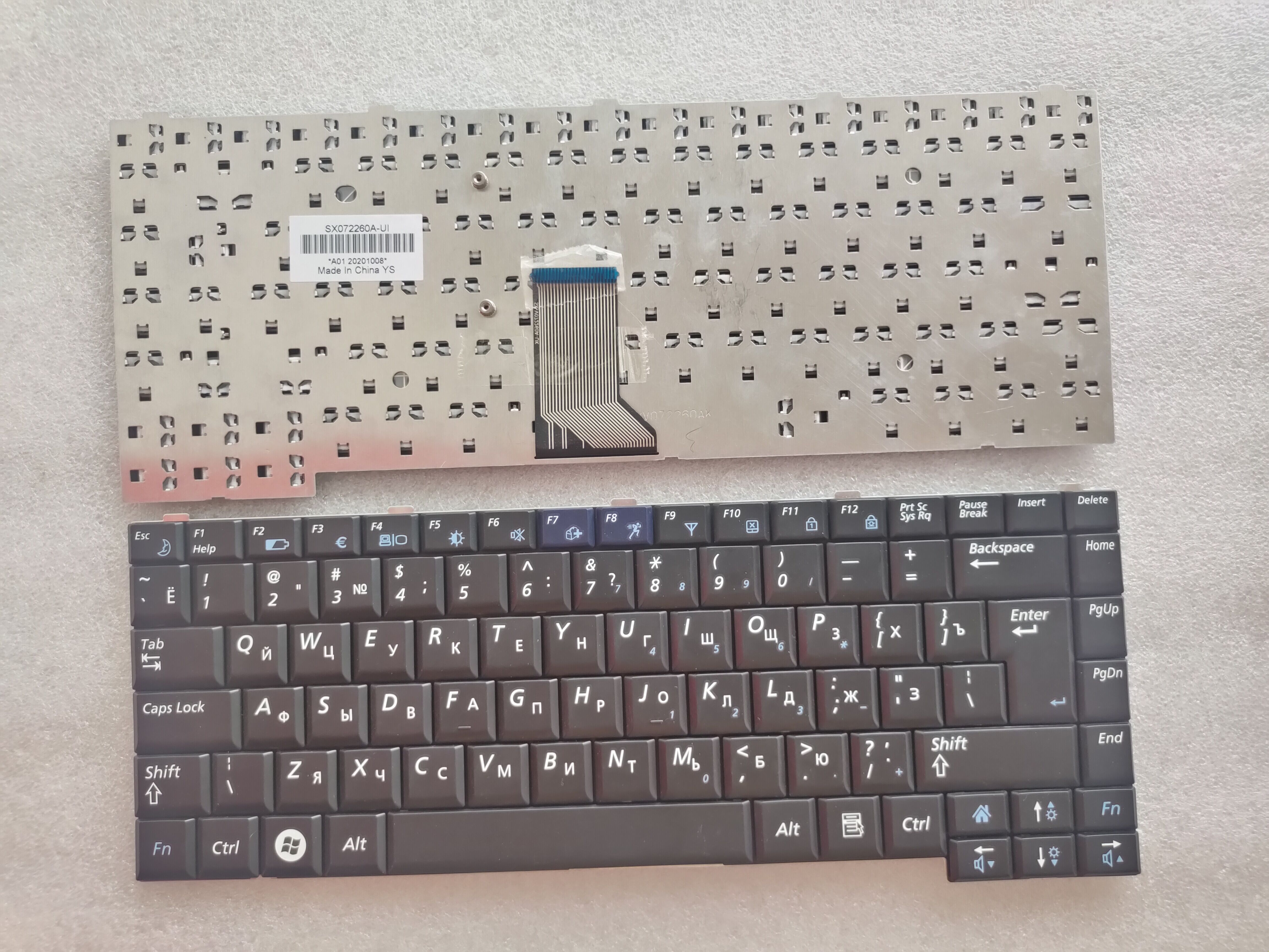 Picture of New Replacement Laptop Keyboard For SAMSUNG R60 BLACK (OEM) RU Layout
